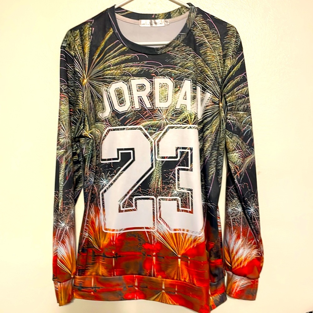 Linzi Yong 1981 Jordan 23 t-shirt long sleeve size XL